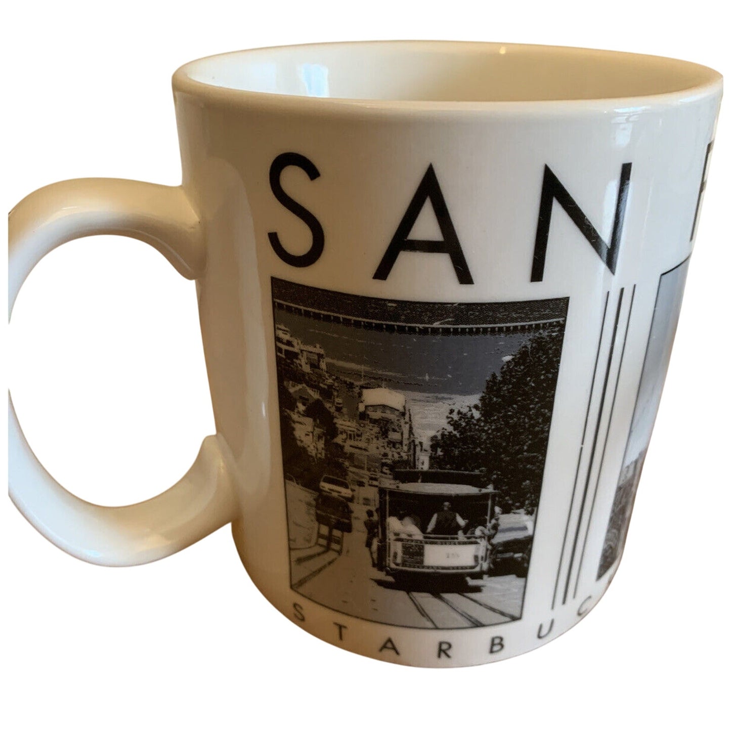 Starbucks 2005 SAN FRANCISCO City Scenes Barista 14oz coffee mug set - Qty 2