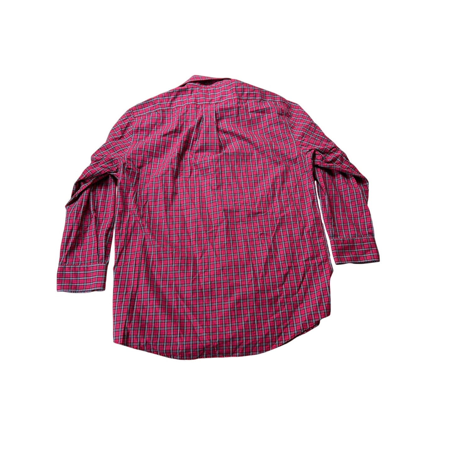 Lauren Ralph Lauren Men Size 32 Red Plaid Long Sleeve Button-Up