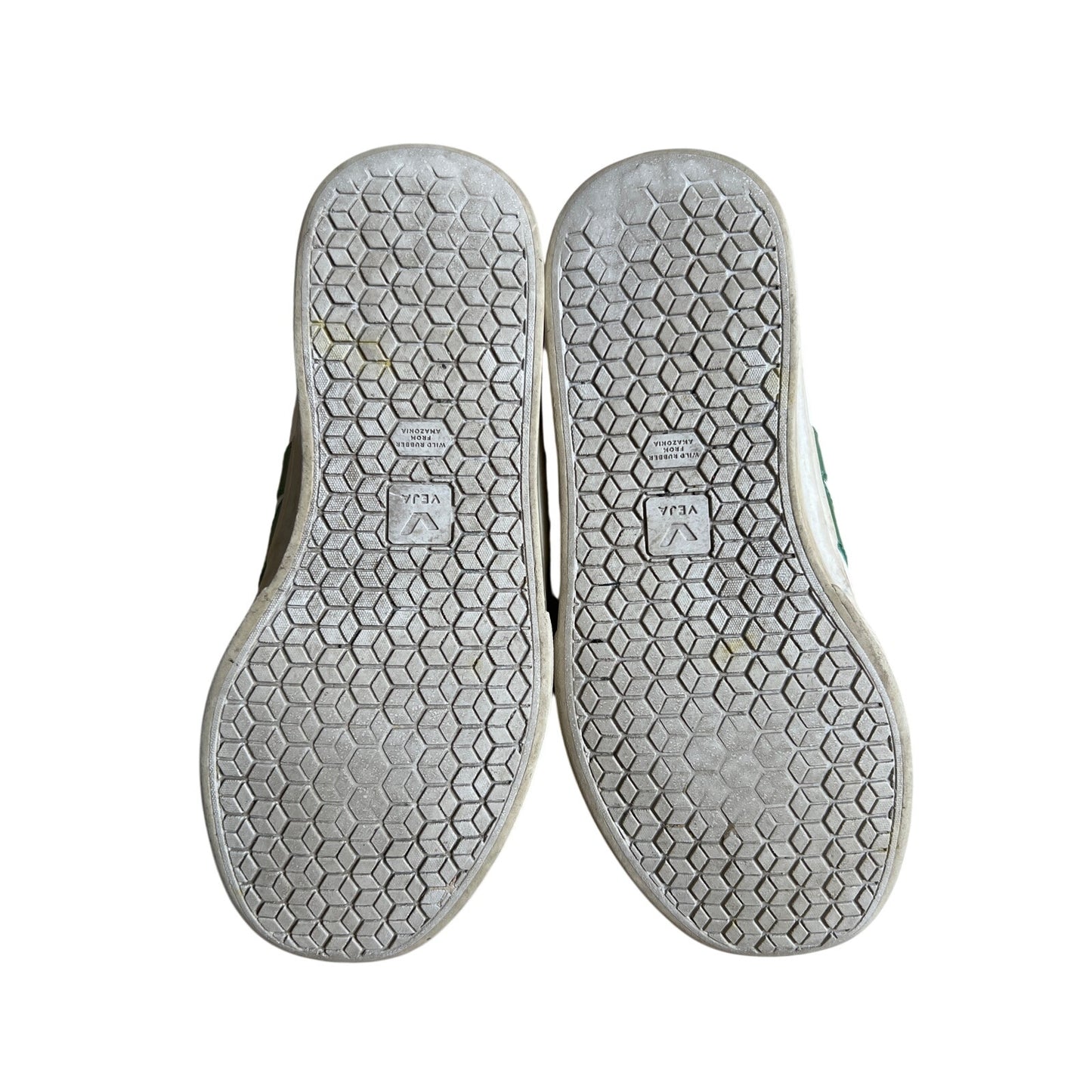 VEJA Leather White Green Sneakers Women's US 7 (Used)