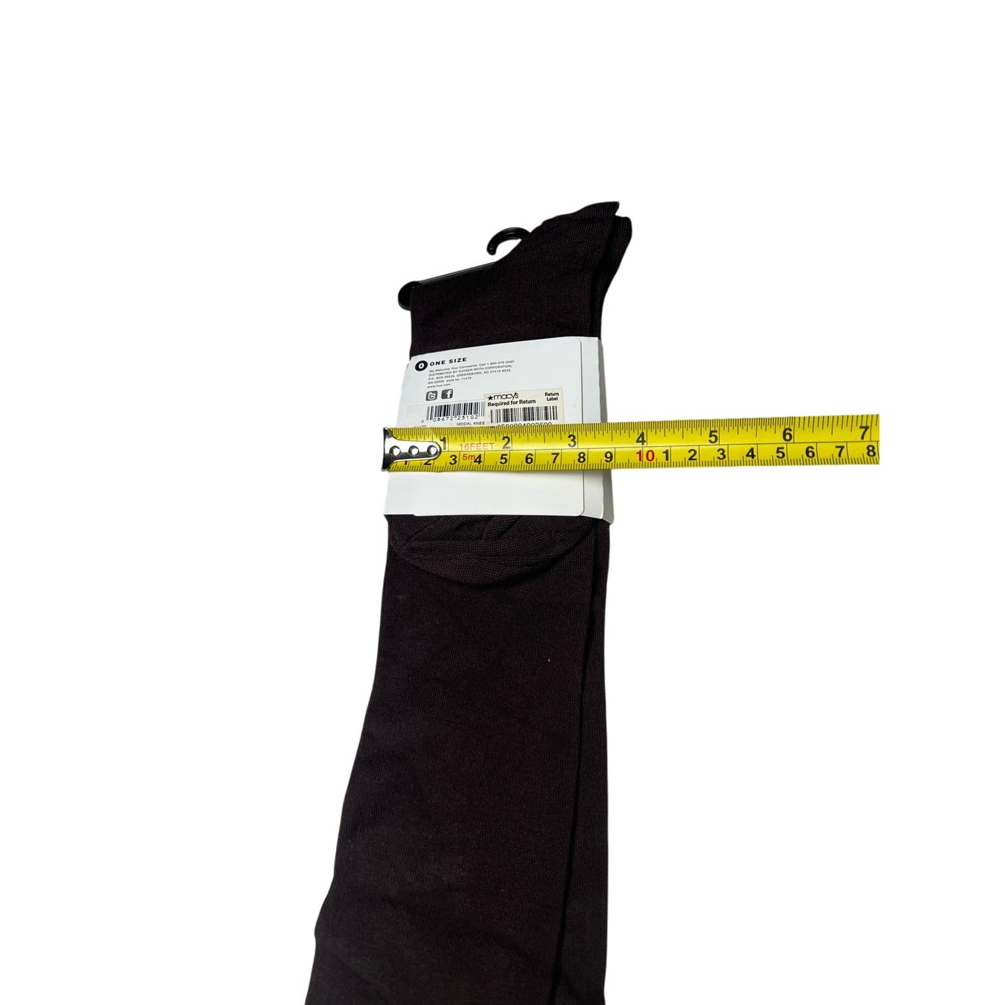 Hue Modal Knee Socks 207 One Size Espresso NWT