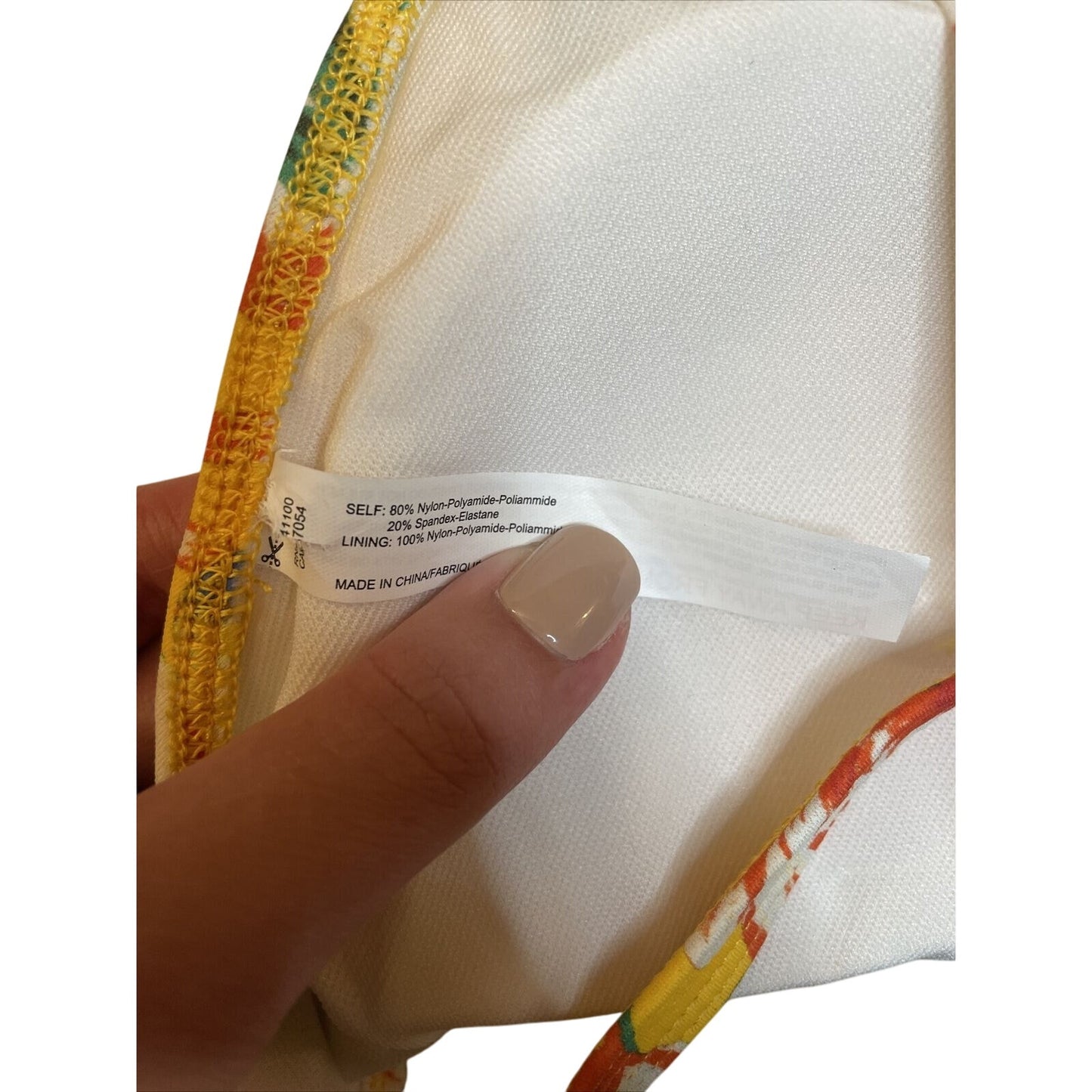 OUT FROM UNDER Women's Size L Sweetheart Yellow Floral Underwire Bikini Top NWOT