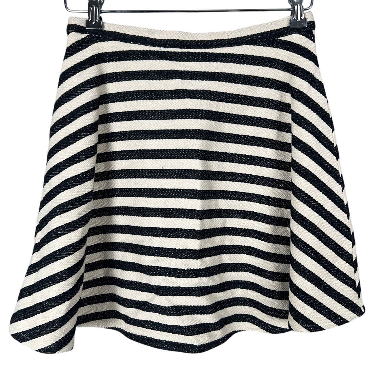 Greylin Size Small Skirt Cotton Stripped Circle A Line