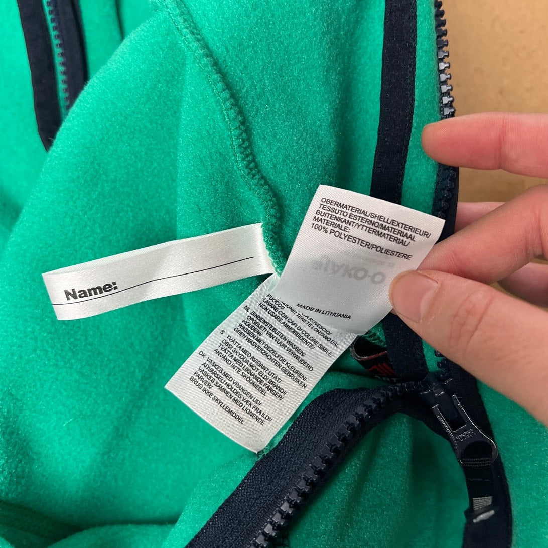 NWT Jako-O Green Thermal Pro Fleece Boy One Piece Under Layer Once Size