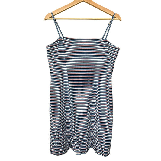 NWT Hollister Striped Blue/Orange/White Dress Size XL