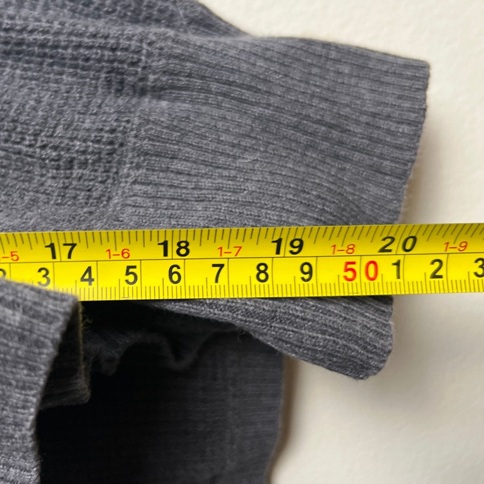 Pact Men L Organic Cotton Henley Knitted Heather Grey Long Sleeve