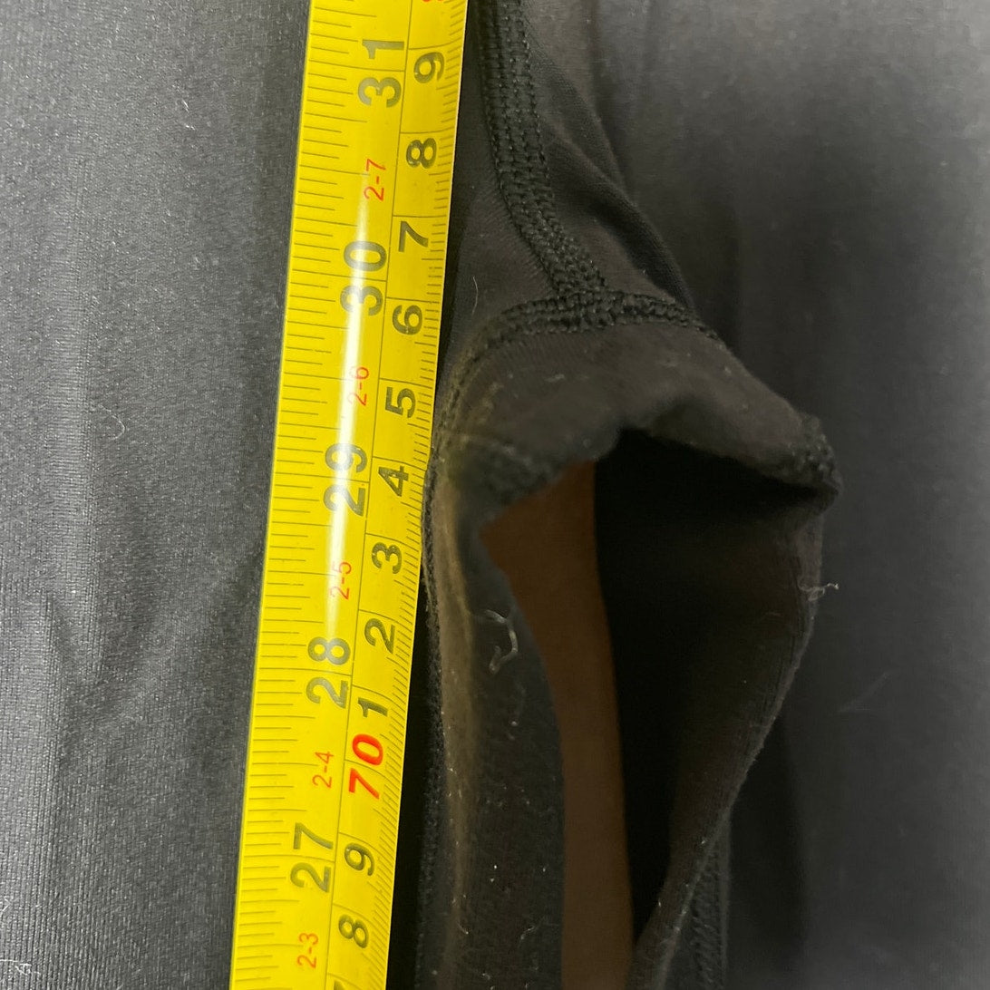 Lululemon Size 13 Women Black Stretch Pull On High Rise Yoga Cropped Leggings