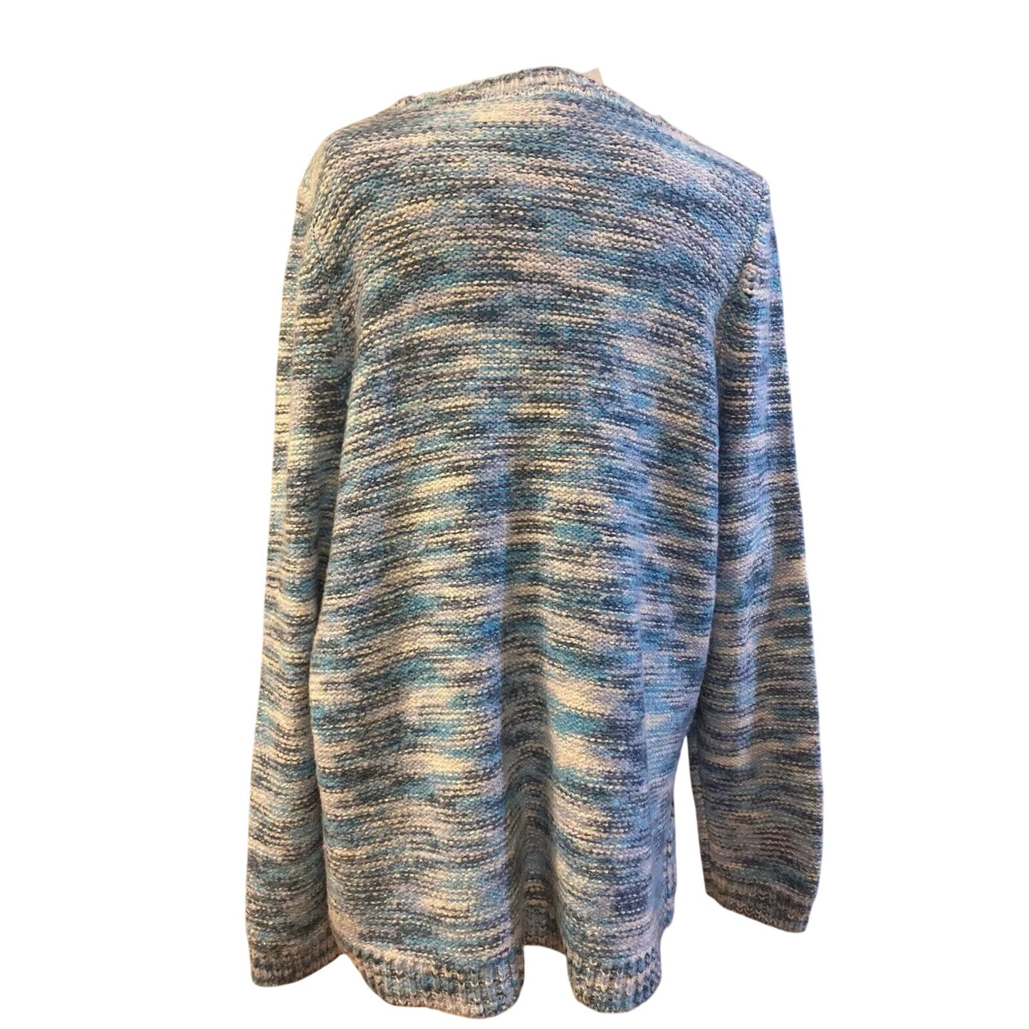 Lane Bryant Blue, White, Aqua Woven Sweater Size 14/16 - NWT $59