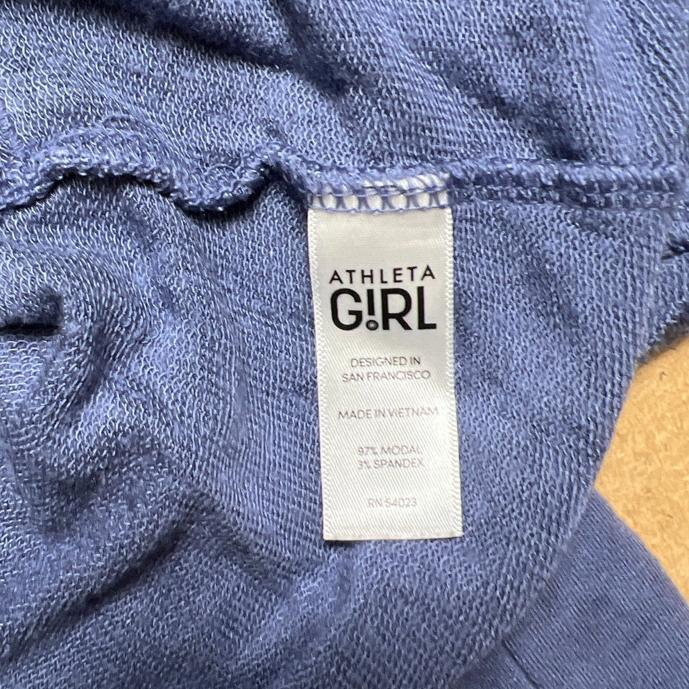 Athleta Girl Size M Activewear Navy Blue Sweater
