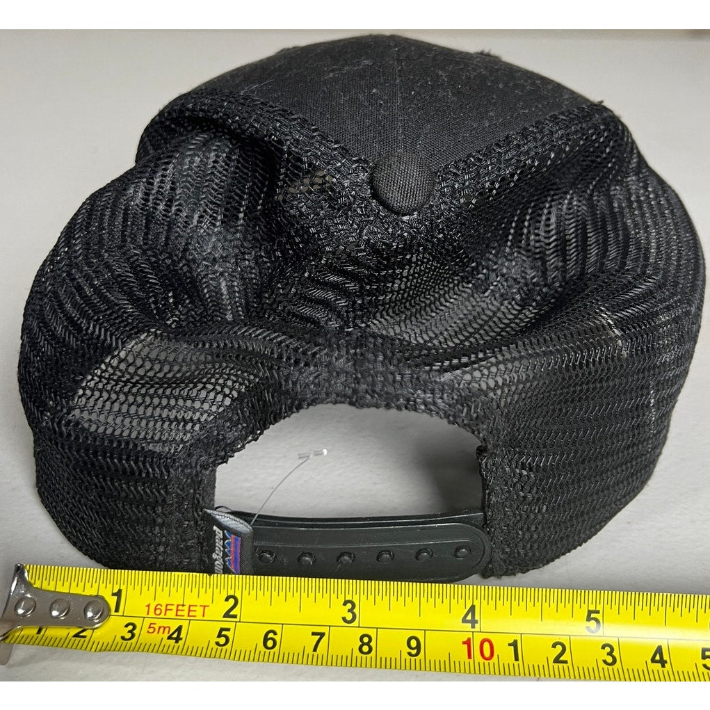 Patagonia Spellout Logo Trucker Hat Cap Snapback Black