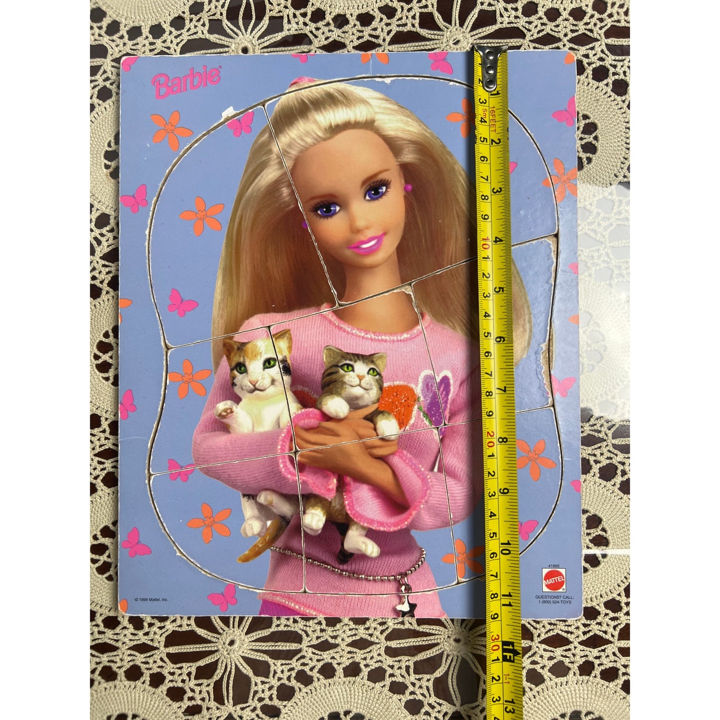1998 Mattel Toys Barbie Children’s Jigsaw Puzzle