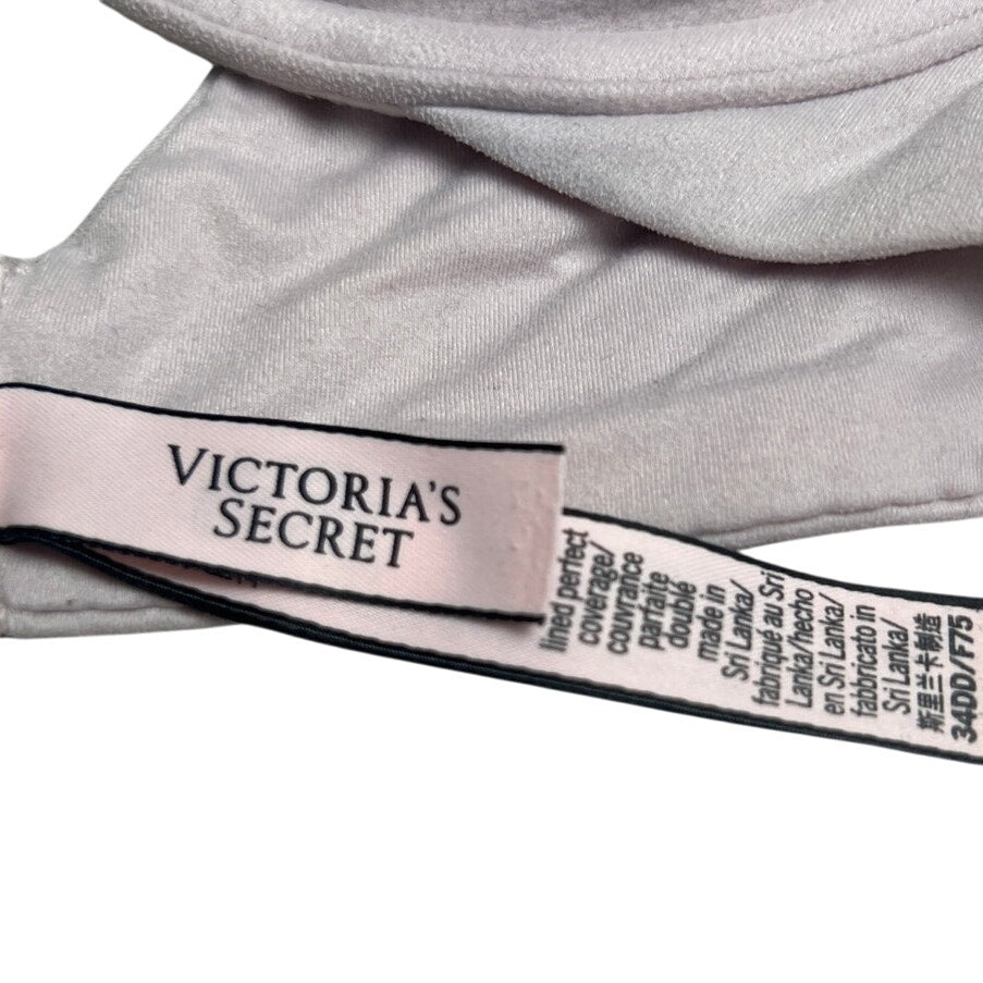 Victoria's Secret Lined Perfect Coverage 34DD White Everywhere Push Up Bra