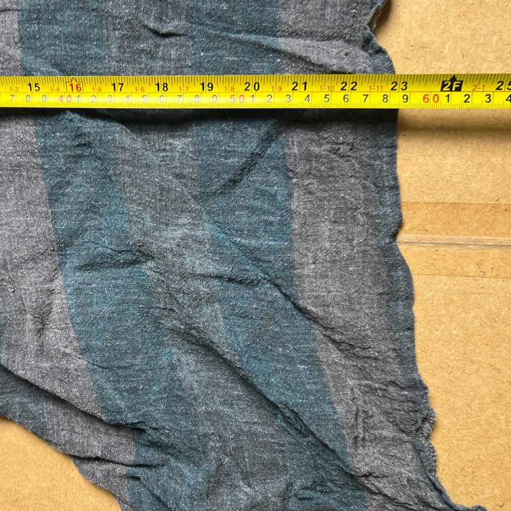 Luukaa Blue/Gray Stripe Boho Women Tank Top Size 6