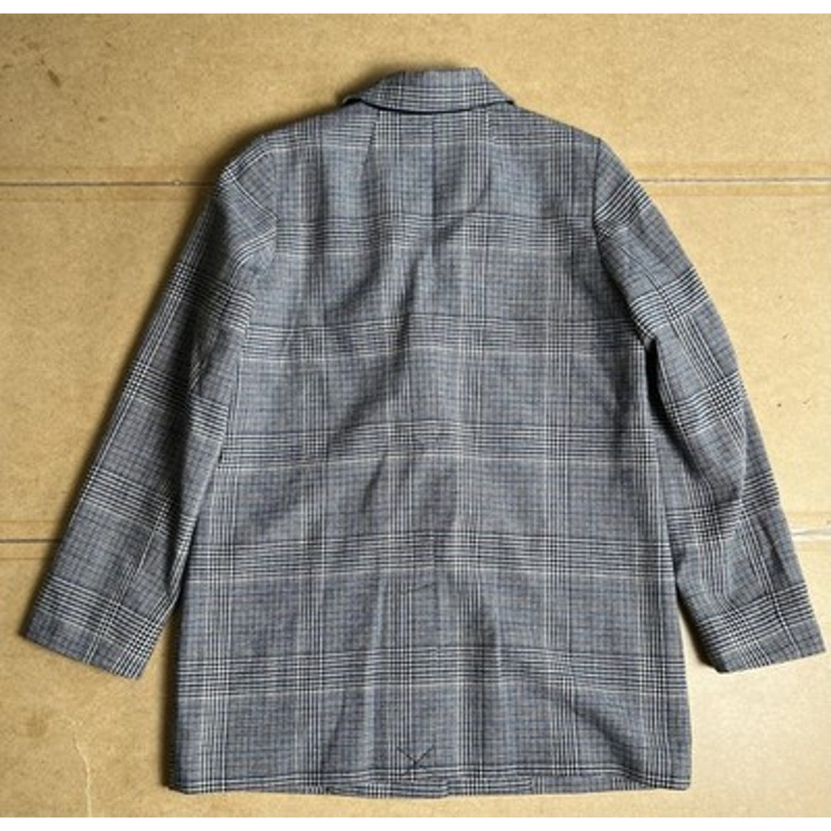 Madewell Blazer Womens S Gray Plaid Tweed Lined Collared Single-Breasted