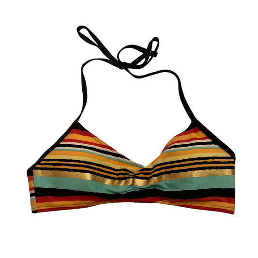 Aerie Multicolored Striped Scoop Triangle Bikini Top size Small