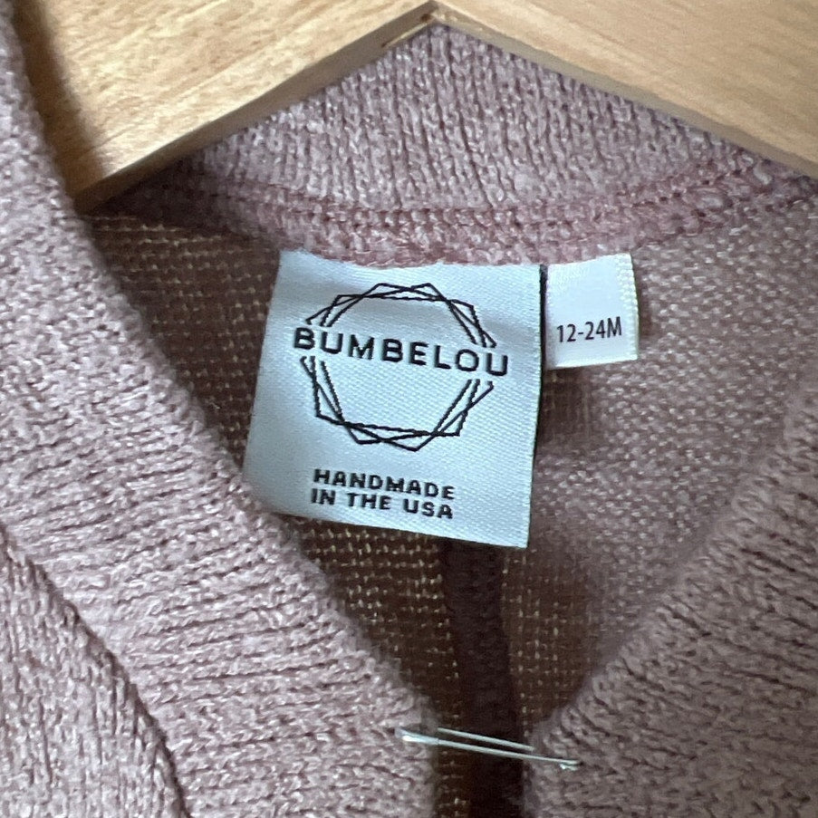 Bumbelou 12-24M Made In USA Acrylic Cardigan Toddler Sweater