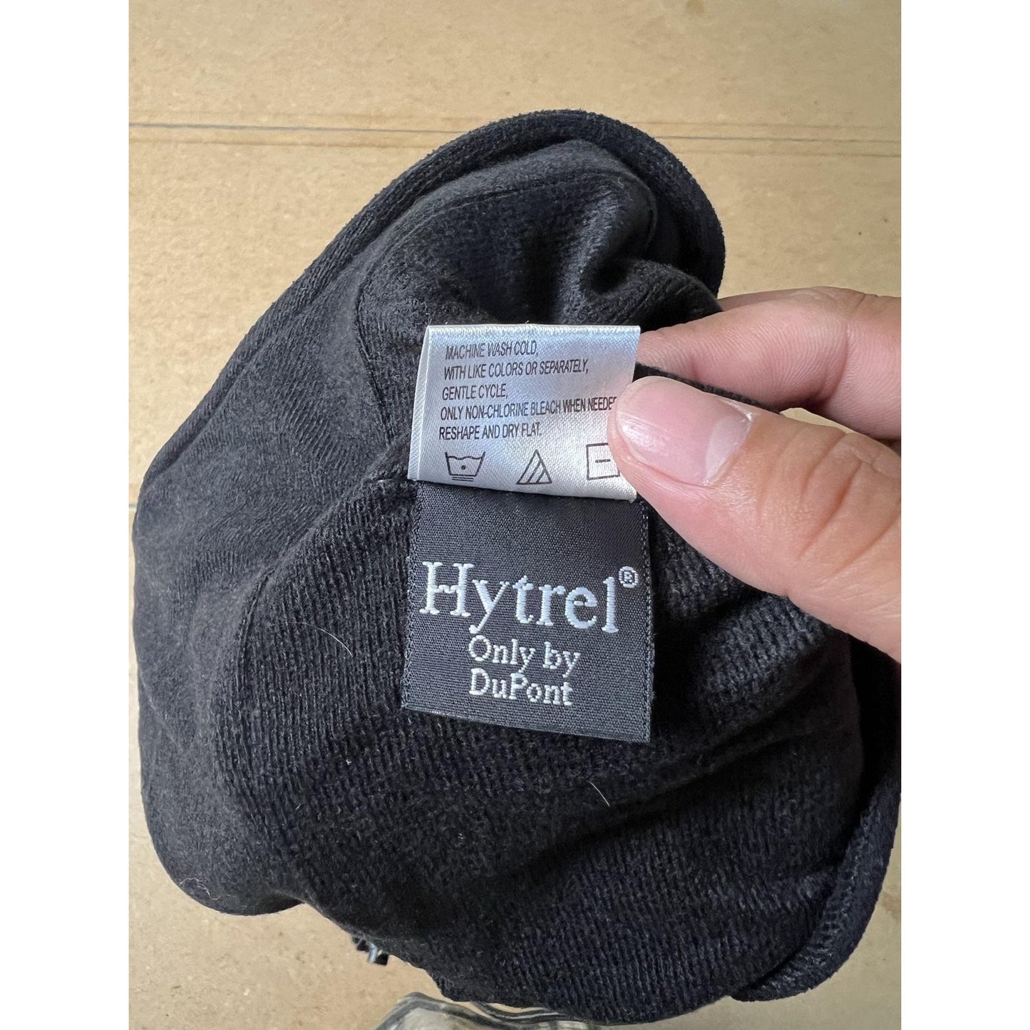 DuPont Trapper Hat Mens M Black Ear Flap Lined Insulated Adjustable Fleece