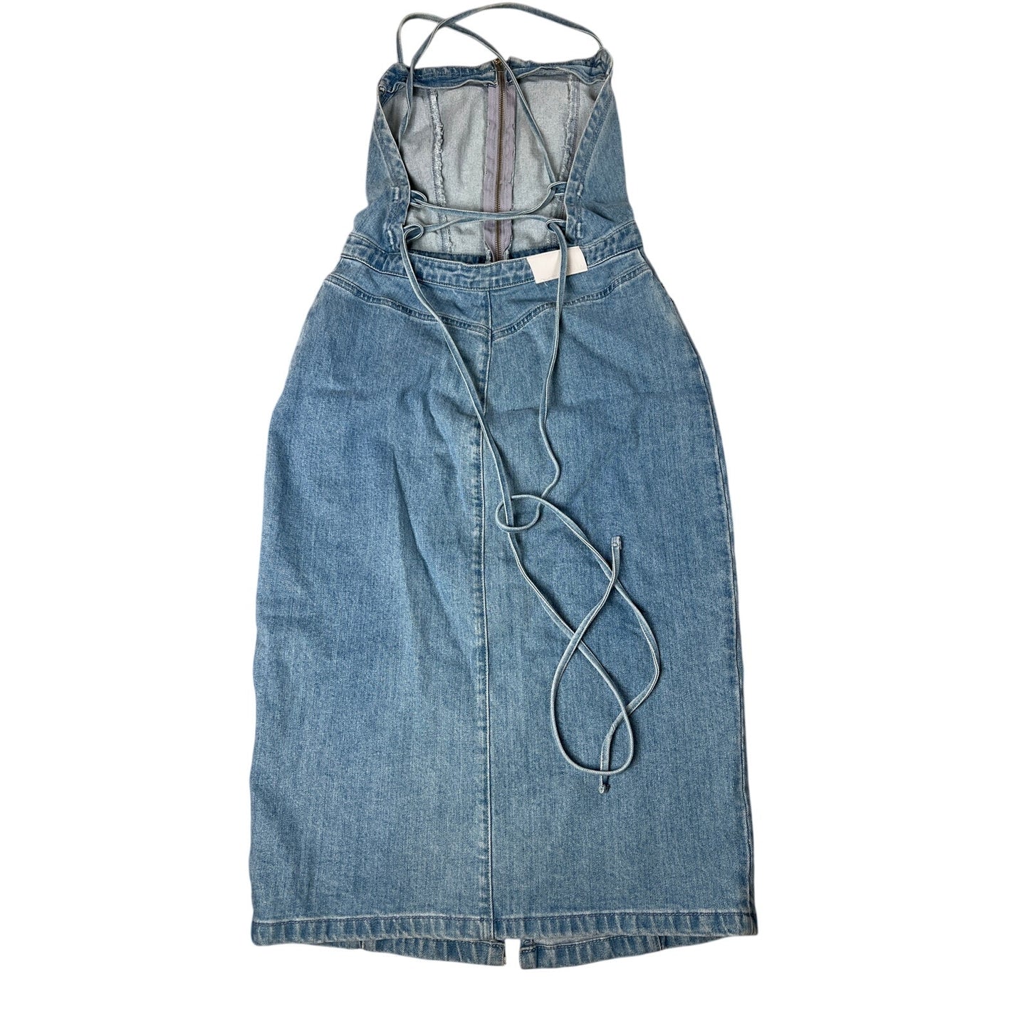 NWT The Jetset Diaries Stevie Overall Denim Dress Size M