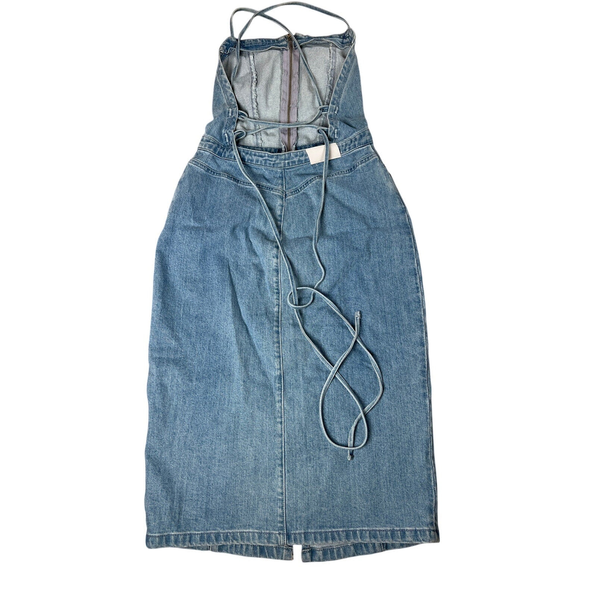 NWT The Jetset Diaries Stevie Overall Denim Dress Size M