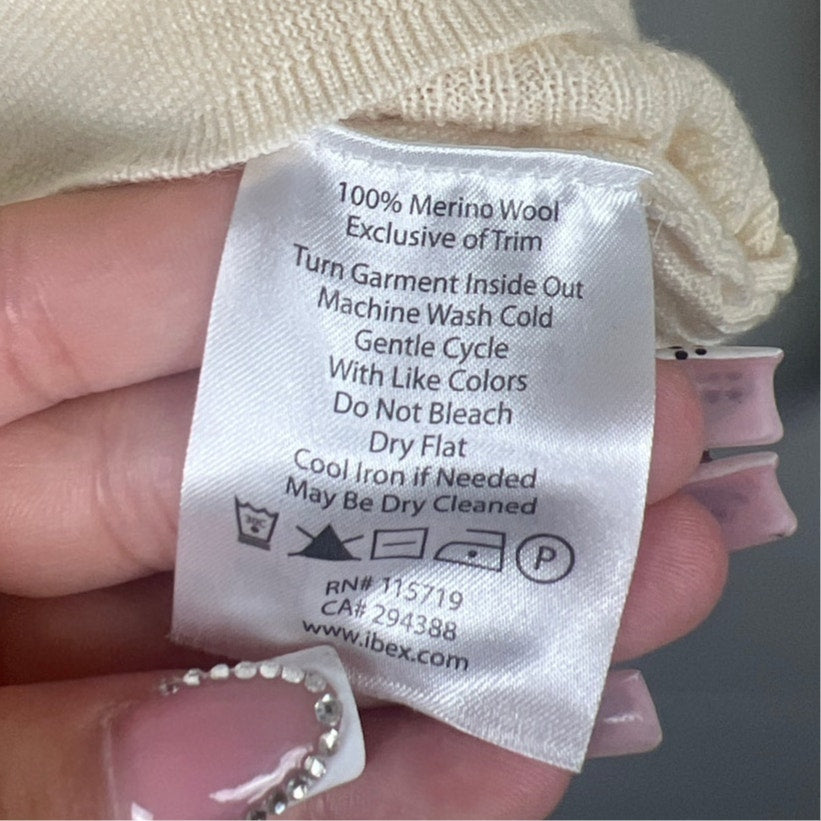 Ibex Women's Silk Merino Wool Curator Sweater Size S