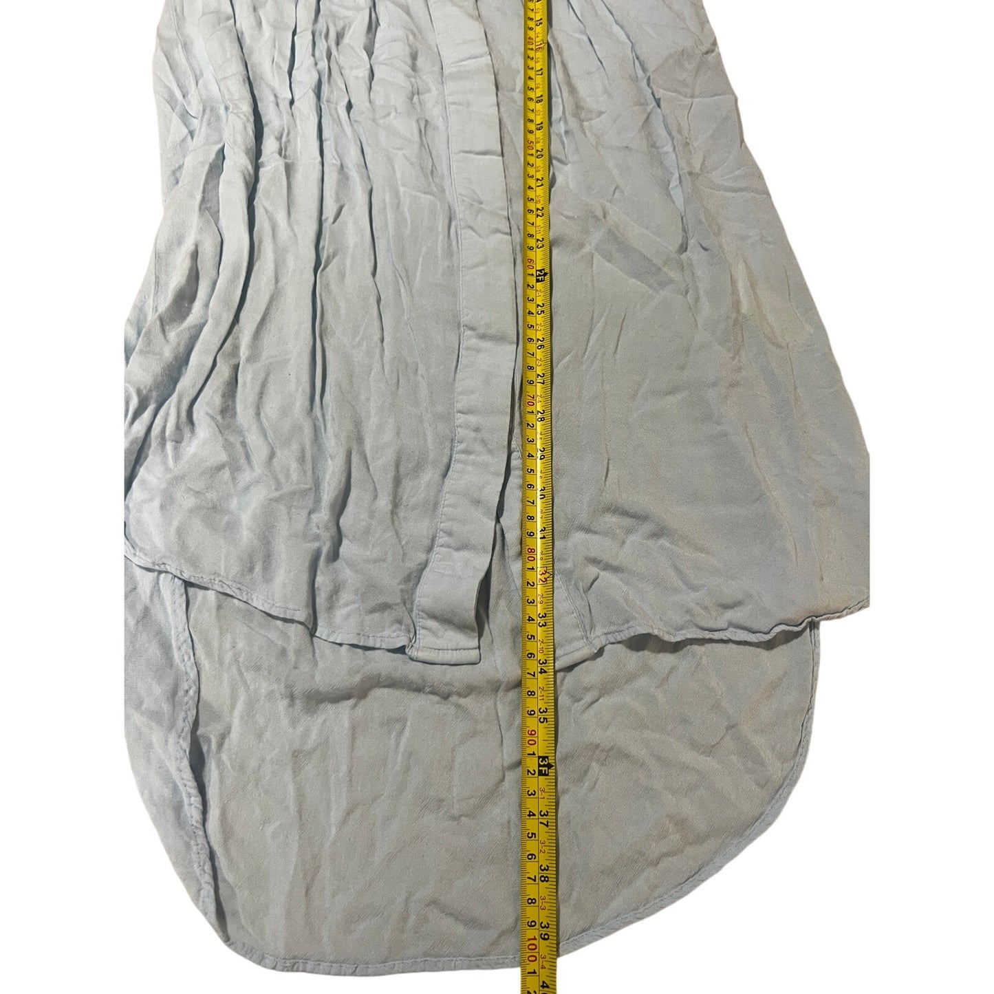 Numph Size 34 Blue Pocketed Women Long Dress