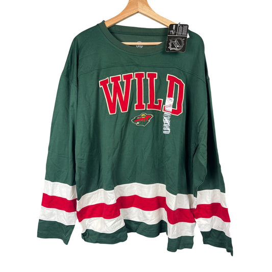 Minnesota Wild NHL NWT Long Sleeve Jersey Size 2XL Long Sleeve
