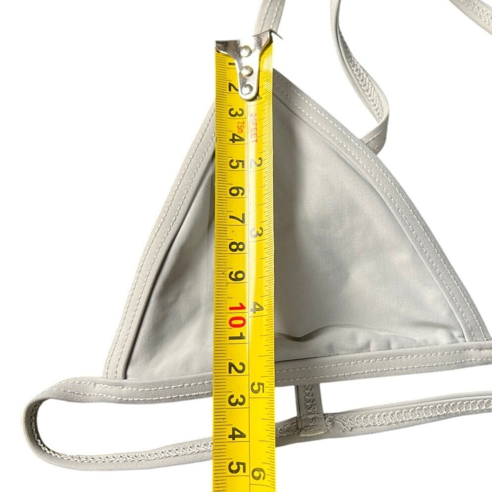 Dipping Daisy's Swimwear Top and Bottom Medium Gray Bikini Set