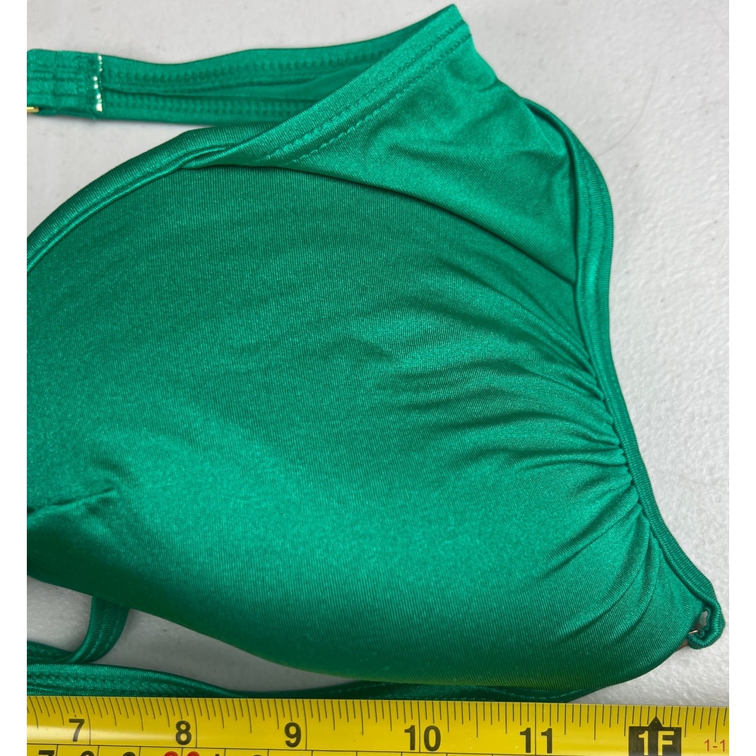 Victoria's Secret 34D Bombshell Green Halter Bikini Top