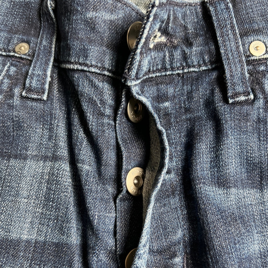 Hudson Jeans Men's Blue Brixton Slim Straight Leg Denim Jeans 33
