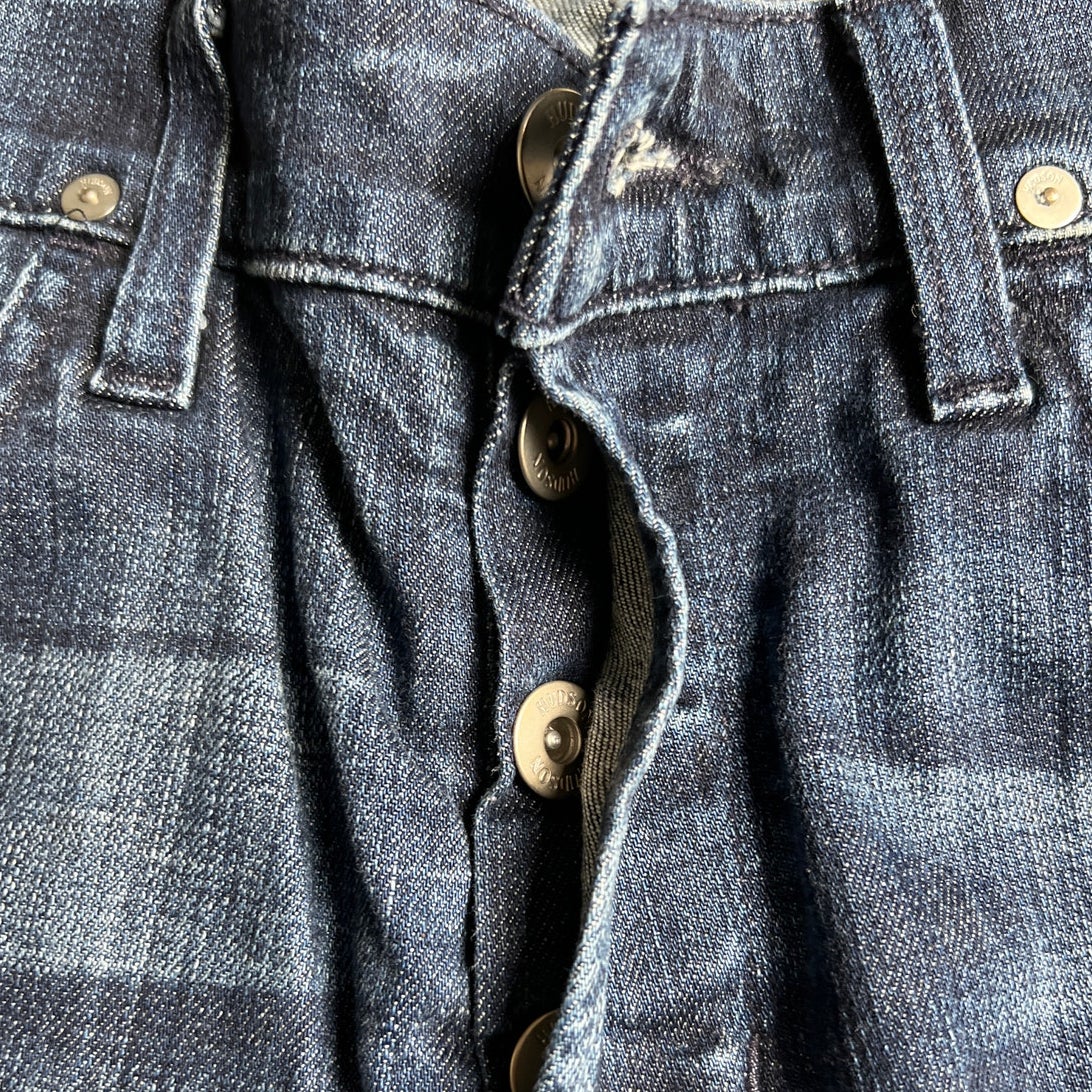 Hudson Jeans Men's Blue Brixton Slim Straight Leg Denim Jeans 33