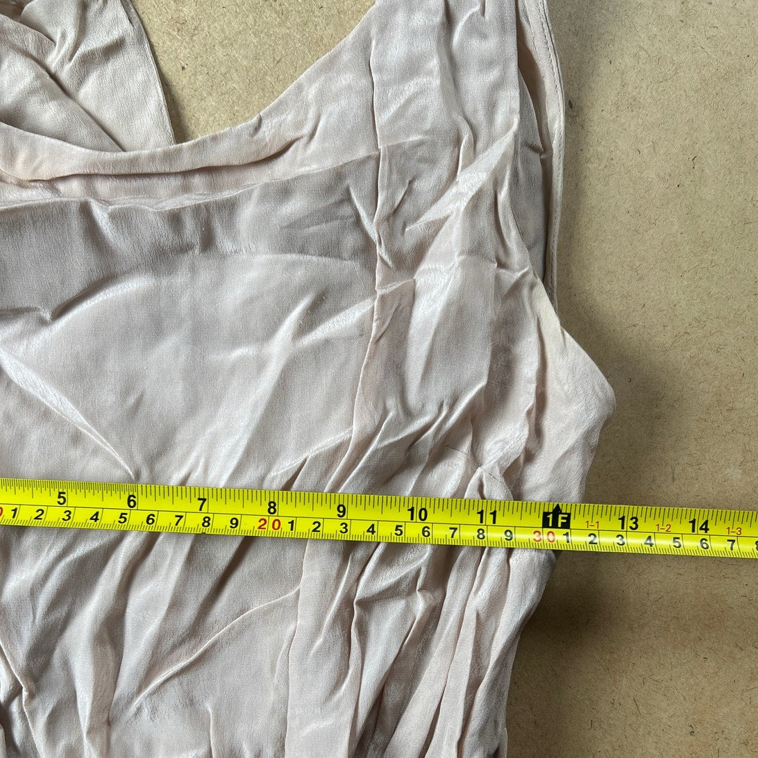 Vintage Bebe Sequence Cream Dress Size 2XS