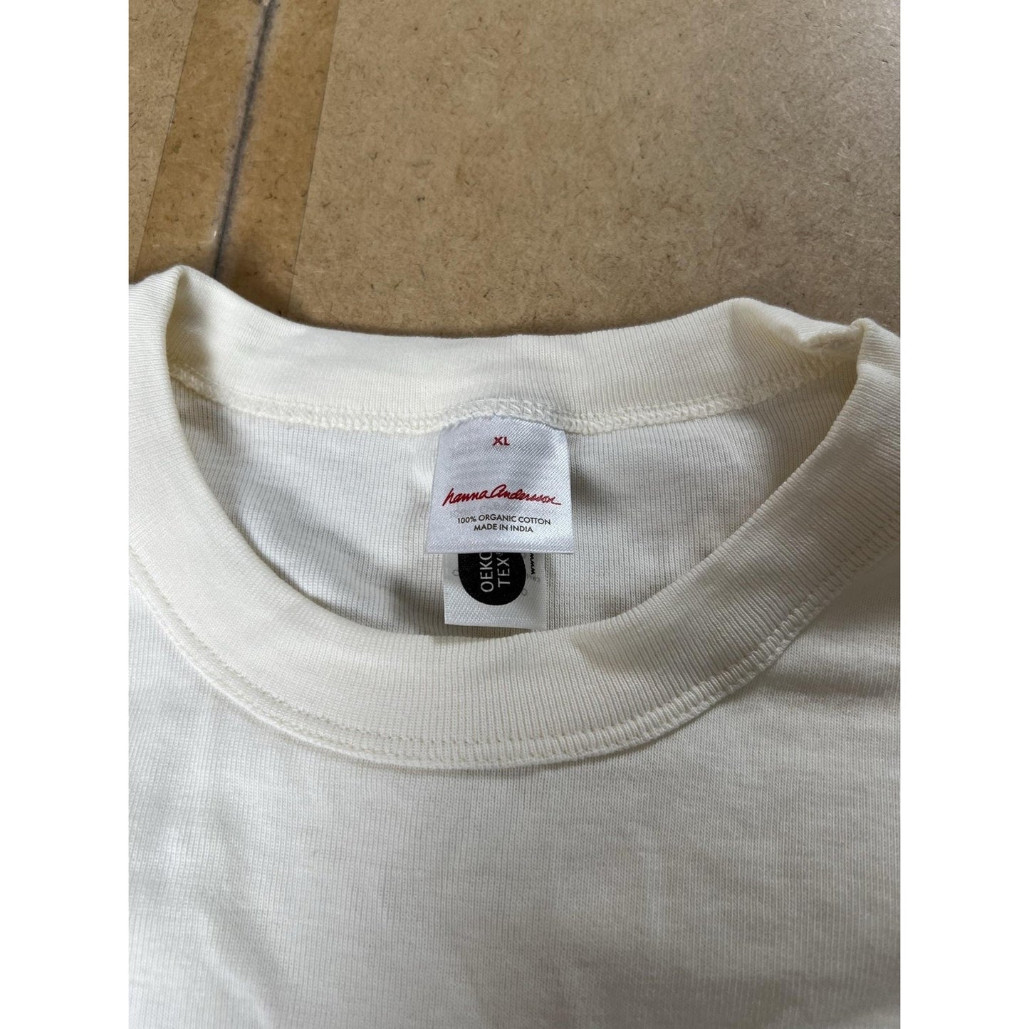 Hanna Andersson XL Long Sleeve Shirt Natural 100% Organic Cotton India