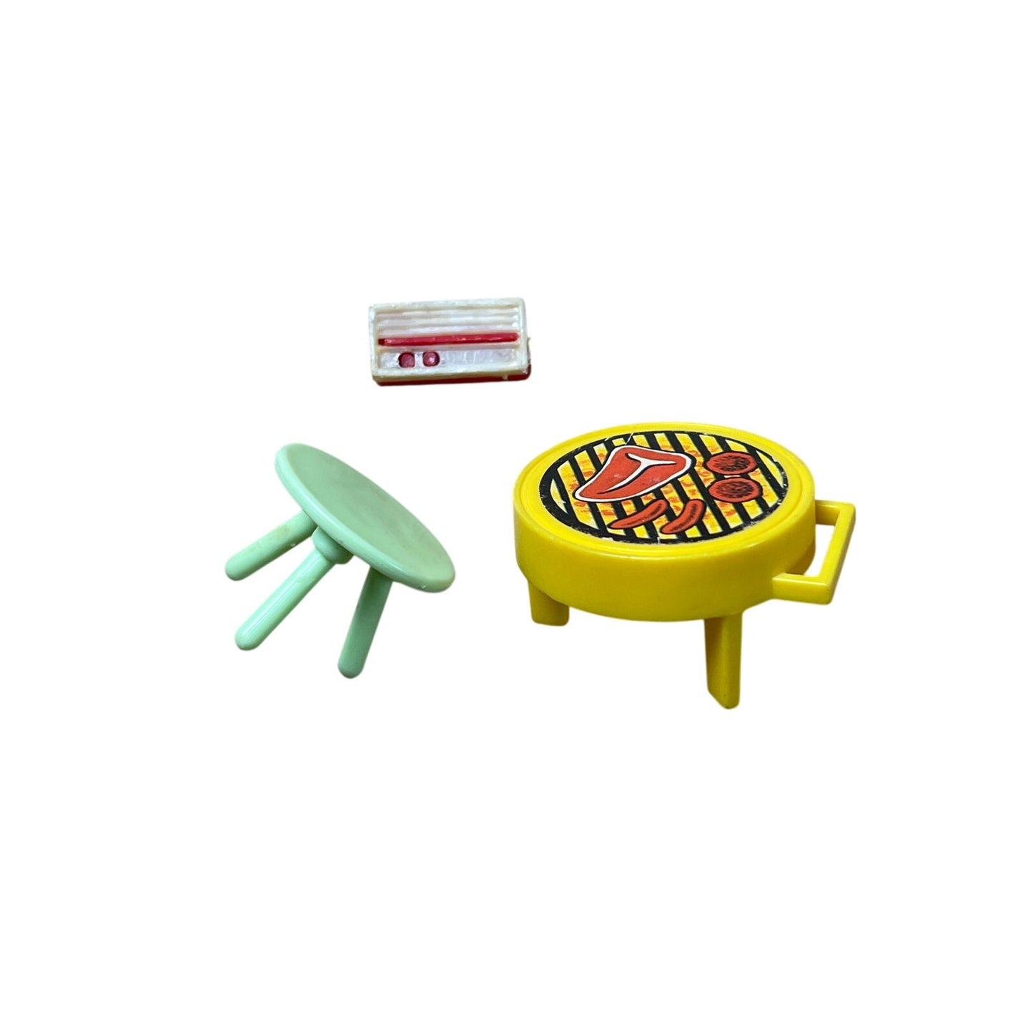 Vintage Doll House Stool/Radio/Grill