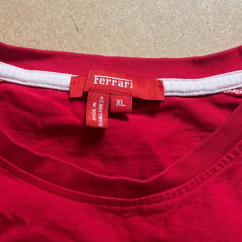 Ferrari Scuderia Men's Bright Red Tee Shirt XL