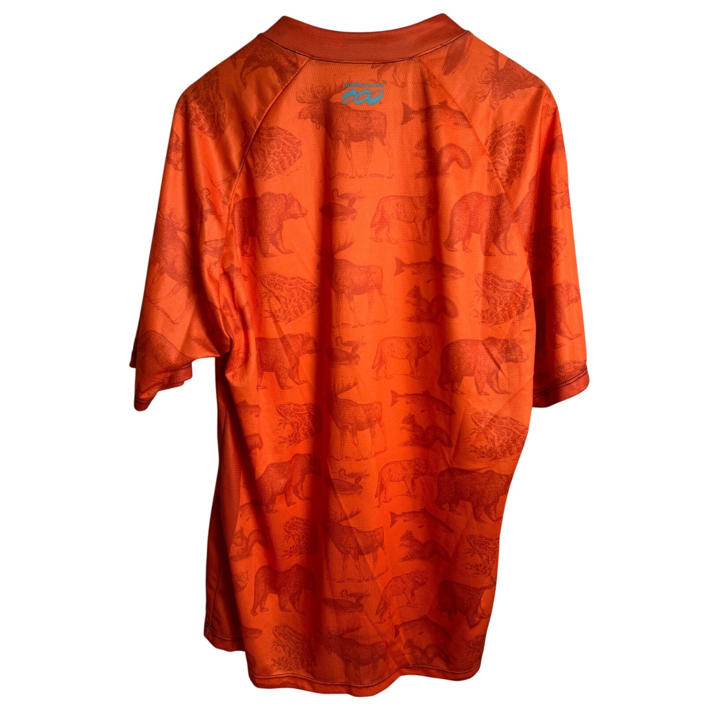 Podiumwear Men's 3XL Silver Short Sleeve Animal Print Jersey