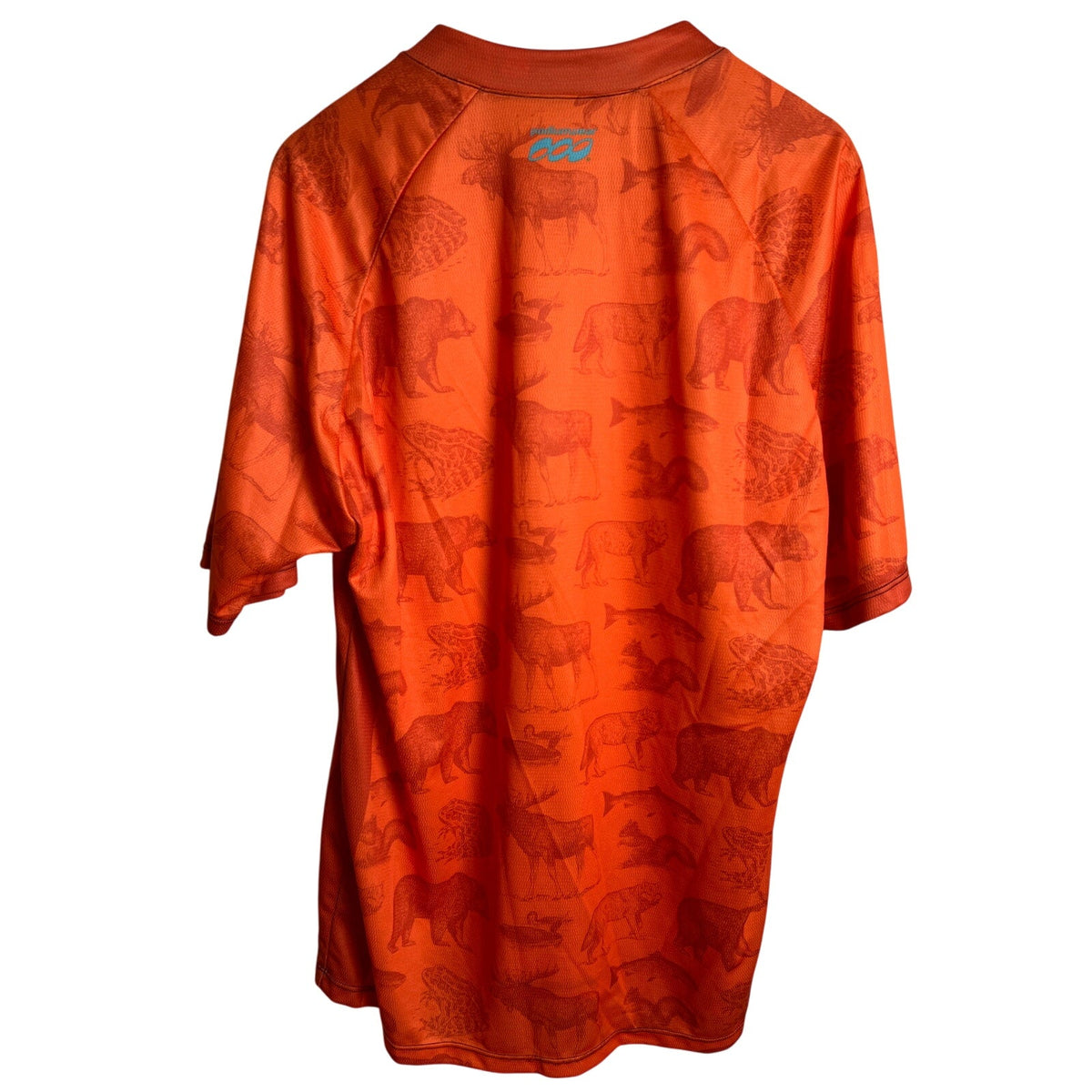 Podiumwear Men's 3XL Silver Short Sleeve Animal Print Jersey