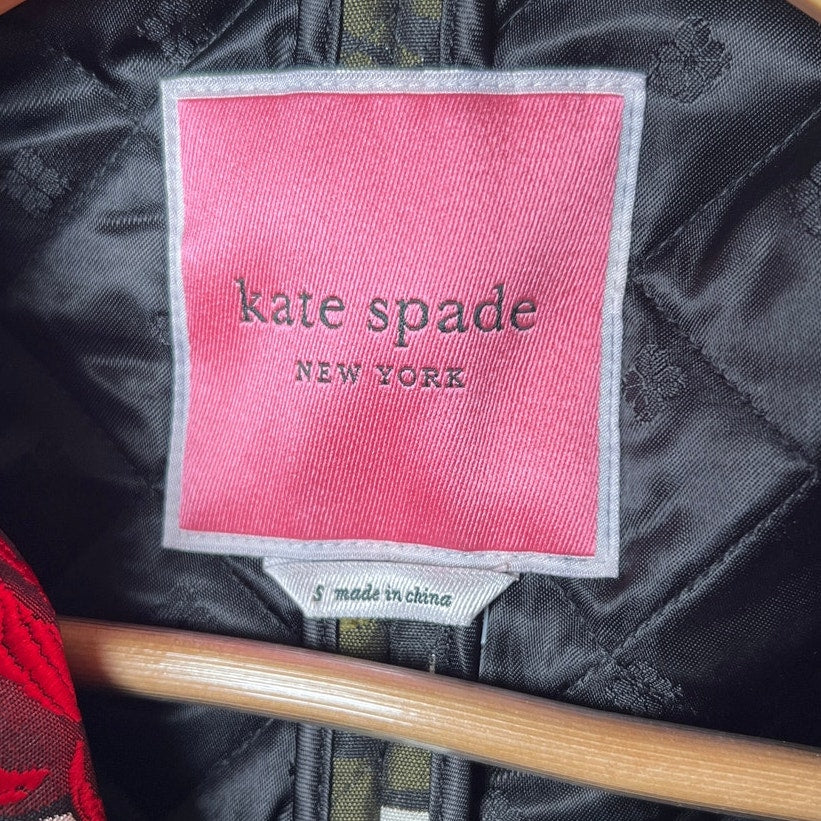 Kate Spade Small Rose Garden Brocade Topper Coat