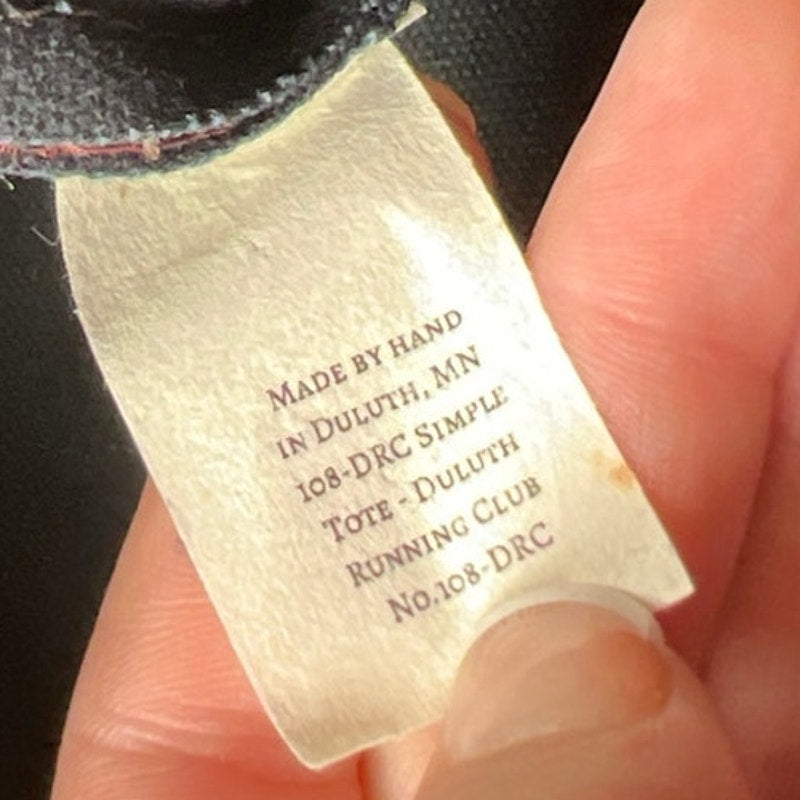 Duluth Pack Black Canvas Tote Bag