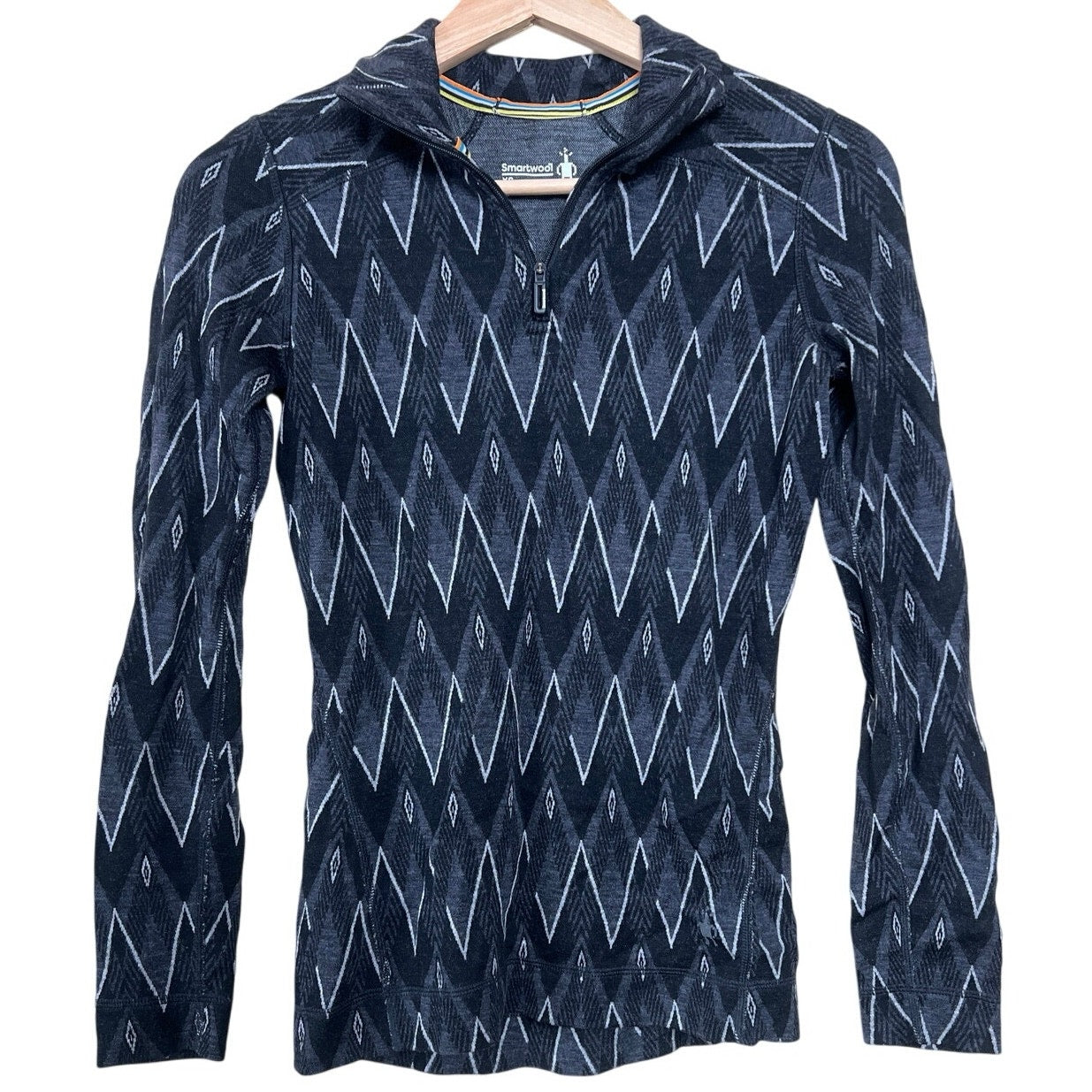 Smartwool XS Women’s Long Sleeve Merino Wool Pattern Base Layer