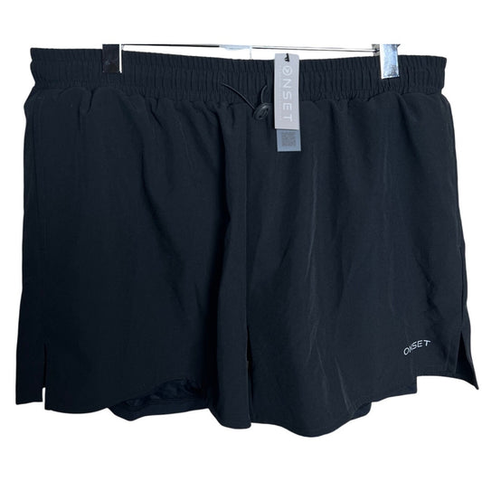 Onset NWT XL Polyester Black Women's Shorts Adjustable Waist