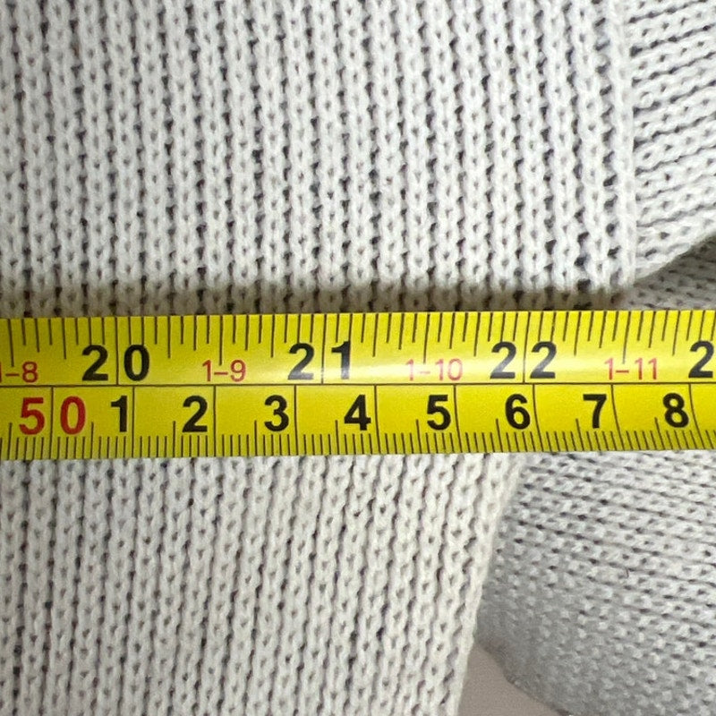 Vintage Demetre Heavy White Warm Knit Pullover *Dimensions In Pictures*