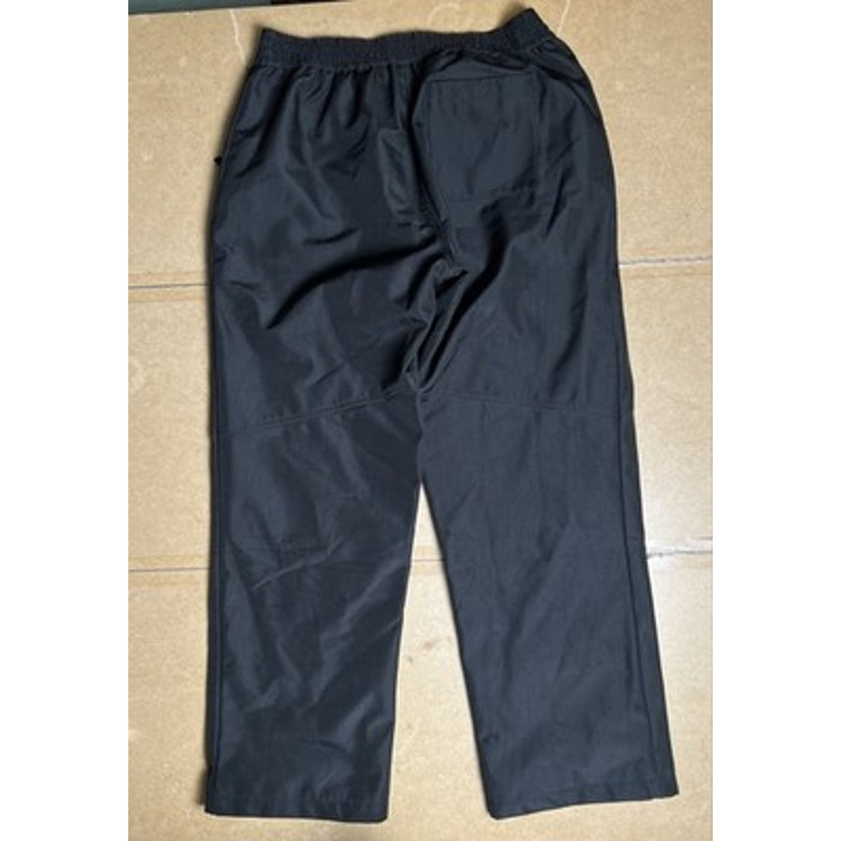 Everlast Sport Pants Womens L Black Rain Pants Microfiber Elastic Waist Pockets