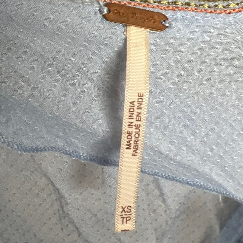 Free People XS Wild One Embroidered Long Sleeve Dress