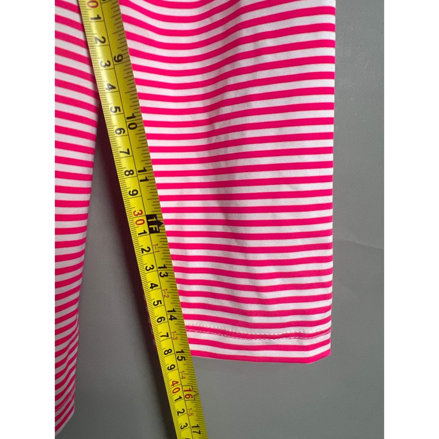 Vineyard Vines Sankaty Size Medium LS Women’s T-shirt Striped Pink