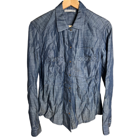 Tart Button Down Gray Women's Dress Shirt Size XS