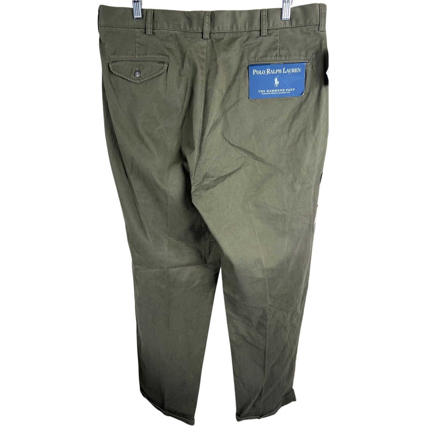 Polo Ralph Lauren Relaxed Fit Belted Pants Mens Military Green NWT 38/32