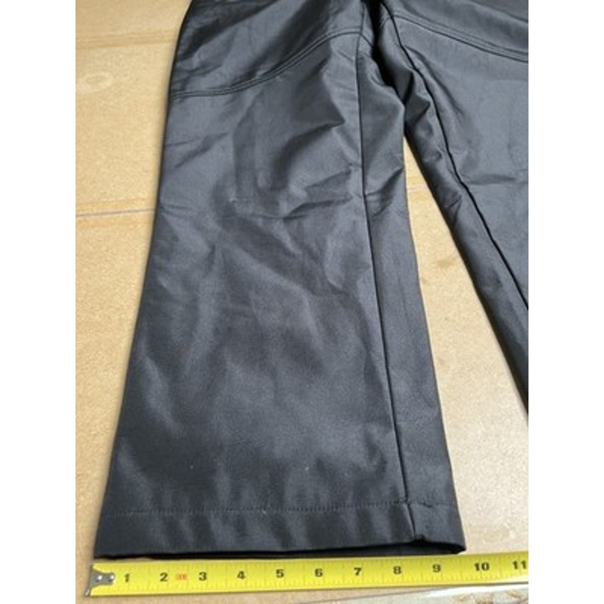 Everlast Sport Pants Womens L Black Rain Pants Microfiber Elastic Waist Pockets