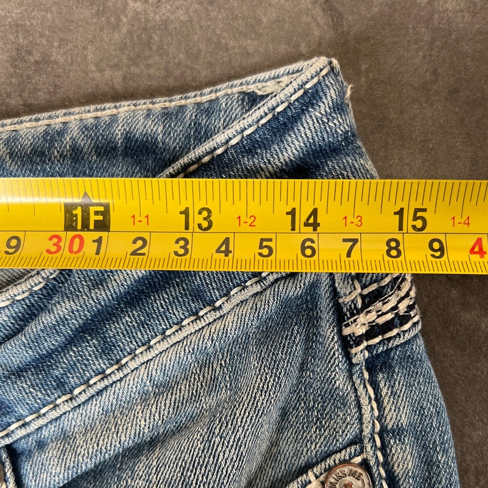 Miss Me The M Series Buckle Size 26 Flare Light Wash Bootcut Jeans