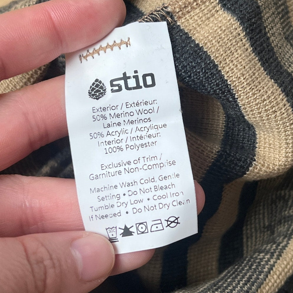 Stio Striped Unisex Winter Beanie One Size