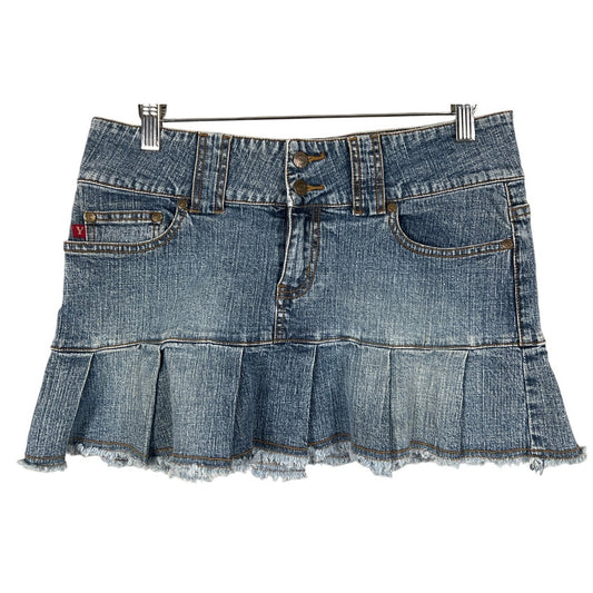 Vintage YMI Size 9 Women's Denim Short Pocketed Skirt