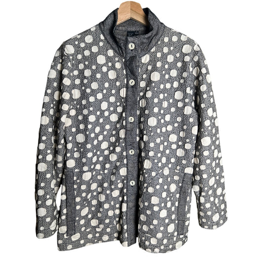 Focus Casual Life Small Cotton Sleeve Knit Cardigan Jacket Shacket Women's